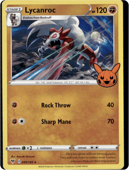 2020 Lycanroc #095/185 Miscellaneous Cards & Products