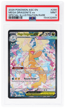2026 Pokemon Ascended Heroes Special Illustration Rare Mega Dragonite Ex #290 PSA 9