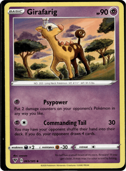 2020 Girafarig #65 Vivid Voltage