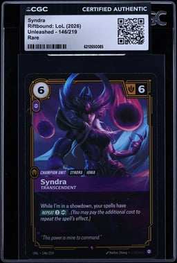 2026 Riftbound: LoL Unleashed Syndra #146 CGC AUTH