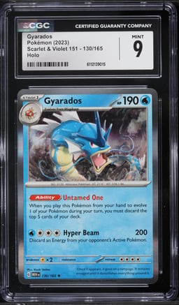 2023 Pokemon Scarlet & Violet 151 Holo Gyarados #130 CGC 9 MINT