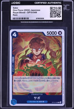 2024 One Piece Japanese Royal Blood Sabo #OP10-049 CGC AUTH