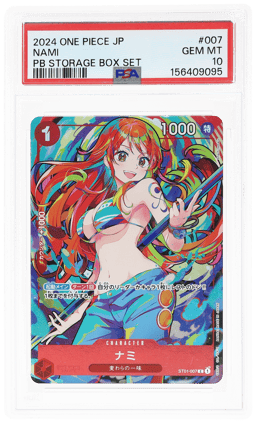 2024 One Piece Promo Japanese the Best Premium Booster Storage Box Nami #ST01-007 PSA 10