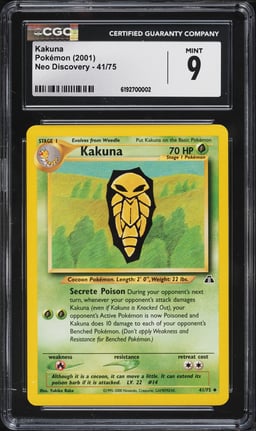2001 Pokemon Neo Discovery Kakuna #41 CGC 9 MINT