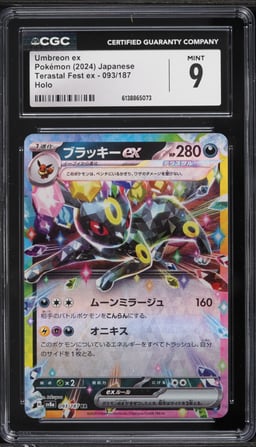 2024 Pokemon Japanese Scarlet & Violet Terastal Fest Ex Holo Umbreon Ex #93 CGC 9 MINT