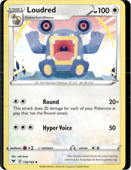2020 Loudred #136 Vivid Voltage