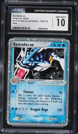 2004 Pokemon EX Fire Red & Leaf Green Holo Gyarados ex #109 CGC 10 GEM MINT