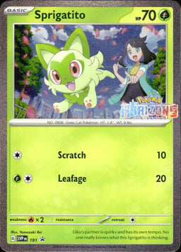 2023 Sprigatito #191 Scarlet & Violet Black Star Promos