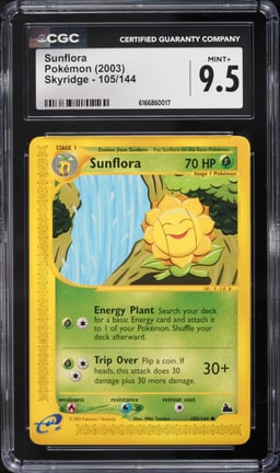 2003 Pokemon Skyridge Sunflora #105 CGC 9.5 MINT+