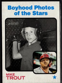 2022 Mike Trout #341 Topps Heritage