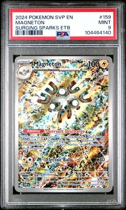 2024 POKEMON SVP EN-SV BLACK STAR PROMO #159 MAGNETON PSA 9