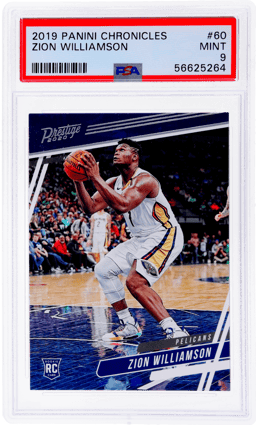 2019 Panini Chronicles Prestige Zion Williamson #60 PSA 9