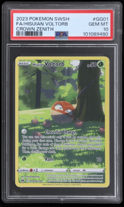 2023 Pokemon Sword and Shield Crown Zenith Galarian Gallery Hisuian Voltorb #GG01 PSA 10