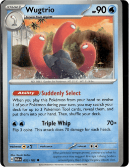 2023 Wugtrio #53 Paradox Rift