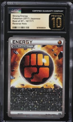 2017 Pokemon Japanese Best Of XY Reverse Holo Strong Energy #167 CGC 10 PRISTINE