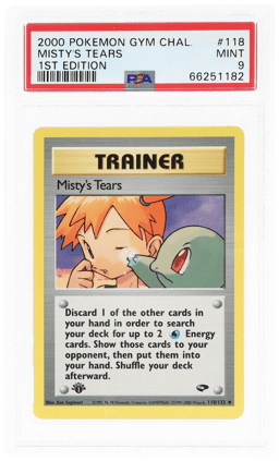 2000 Pokemon Gym Challenge 1st Edition Misty's Tears #118 PSA 9