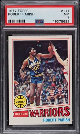 1977 Topps Basketball Robert Parish ROOKIE #111 PSA 7 NRMT