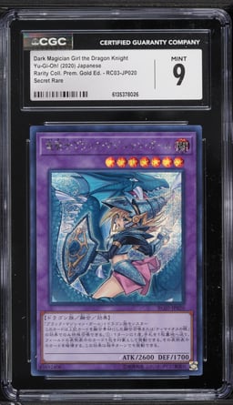 2020 Yu-Gi-Oh! Japanese RC03 Dark Magician Girl Dragon Knight #RC03-JP020 CGC 9 MINT