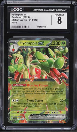 2024 Pokemon Scarlet & Violet Stellar Crown Holo Hydrapple EX #14 CGC 8 NM-MT