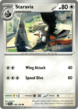 2023 Staravia #149 Scarlet & Violet