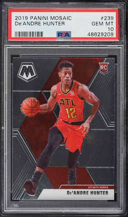 2019 Panini Mosaic De'Andre Hunter ROOKIE #239 PSA 10 GEM MINT
