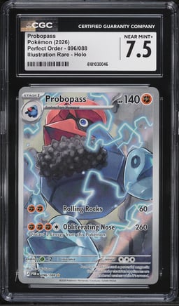 2026 Pokemon Mega Evolution Perfect Order IR Probopass #96 CGC 7.5 NRMT+