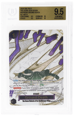 2026 One Piece the Azure Sea's Seven Alternate Art Ground Death #OP14096 BGS 9.5