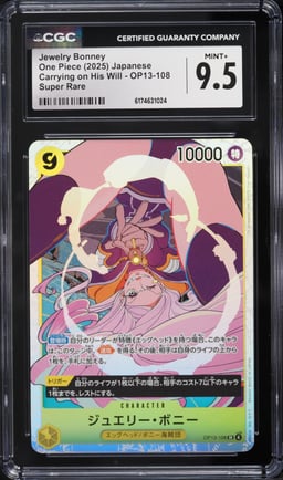 2025 One Piece Japanese Carrying On His Will SR Jewelry Bonney #OP13-108 CGC 9.5 MINT+