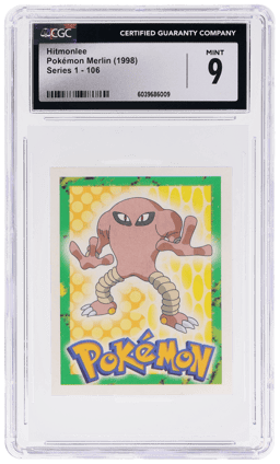 1999 Merlin Pokemon Hitmonlee #106 CGC 9