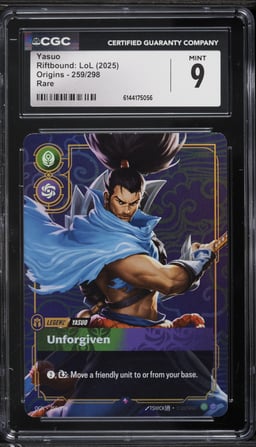 2025 Riftbound League Of Legends LoL Origins Yasuo #259 CGC 9 MINT