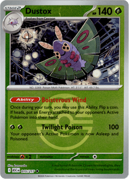 2026 Dustox (Ball Reverse Holofoil) #15 Ascended Heroes