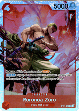 2025 Roronoa Zoro (foil) #15 EX Gear 5