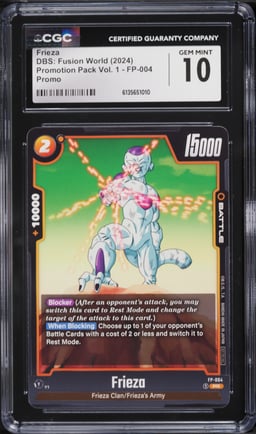 2024 DBS: Fusion World Promotion Pack Vol. 1 Frieza #FP-004 CGC 10 GEM MINT