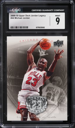 2009 Upper Deck MJ Legacy Michael Jordan #44 CGC 9 MINT