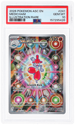 2026 Pokemon Mega Evolution Ascended Heroes Illustration Rare Medicham #241 PSA 10