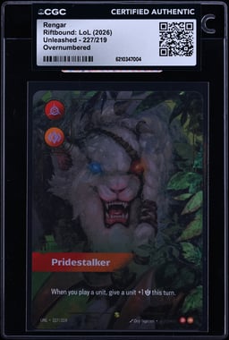 2026 Riftbound: LoL Unleashed Rengar #227 CGC AUTH