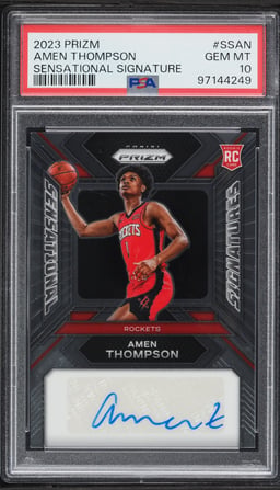 2023 Panini Prizm Sensational Signatures Amen Thompson ROOKIE AUTO #SS-AN PSA 10 GEM MINT