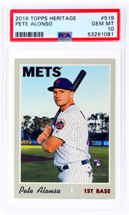 2019 Topps Heritage Pete Alonso #519 PSA 10