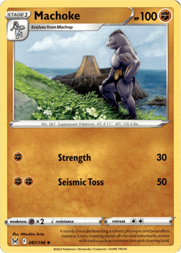 2022 Machoke #87 Lost Origin