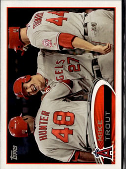 2017 Mike Trout #0 Bunt