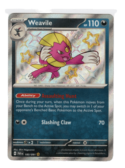 2024 Weavile #183 Paldean Fates