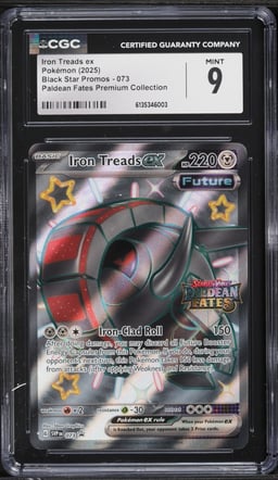2025 Pokemon SV Promo Paldean Fates Premium Collection Iron Treads EX #73 CGC 9 MINT