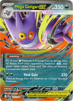 2025 Mega Gengar ex #56 Phantasmal Flames