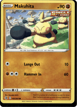 2021 Makuhita #142 Fusion Strike