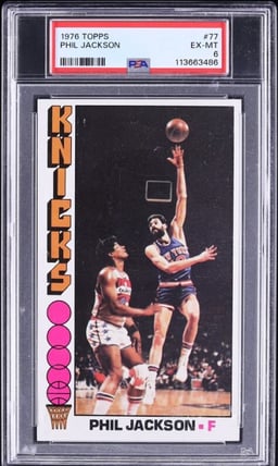 1976 Topps Basketball Phil Jackson #77 PSA 6 EXMT