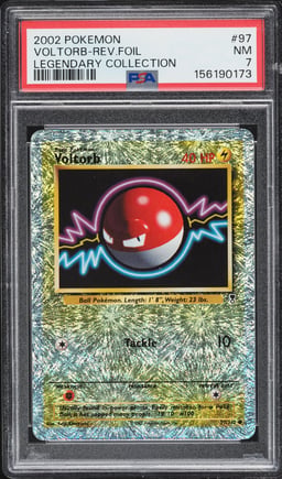 2002 Pokemon Legendary Collection Reverse Holo Voltorb #97 PSA 7 NRMT