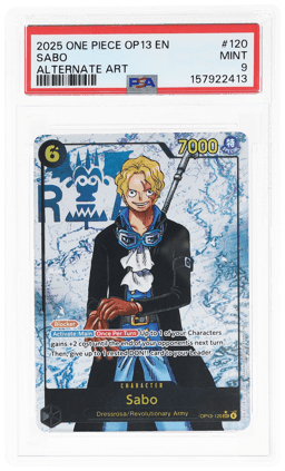 2025 One Piece Carrying On His Will Alternate Art Sabo #OP13120 PSA 9