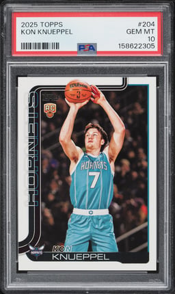 2025 Topps Basketball Kon Knueppel ROOKIE #204 PSA 10 GEM MINT
