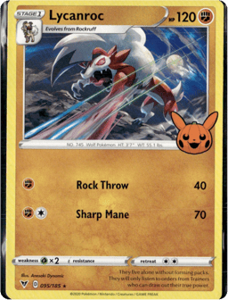 2020 Lycanroc #095/185 Miscellaneous Cards & Products