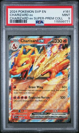 2024 POKEMON SVP EN-SV BLACK STAR PROMO #161 CHARIZARD EX PSA 9
